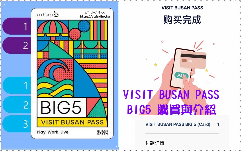 VISIT BUSAN PASS  BIG3 BIG5 最新版釜山通行證：自選3或5個景點免費玩＋官網購買教學文